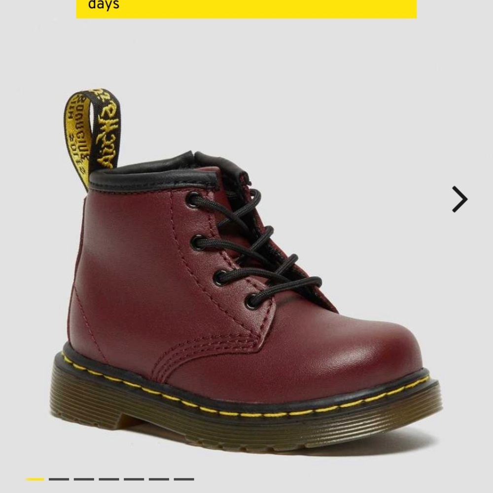 Dr. Martens - INFANT 1460 SOFTY T LEATHER LACE UP BOOTS